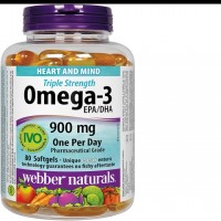 WEBBER NATURALS-OMEGA-3 TRIPLE STRENGHT X 80